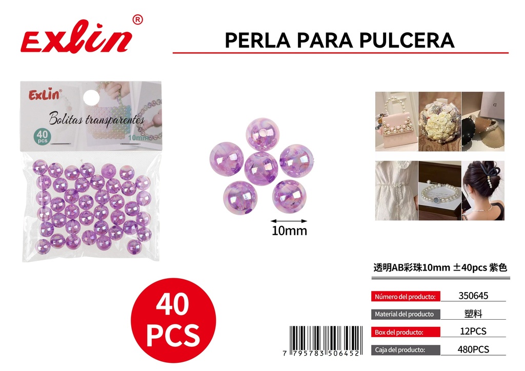 Perla para pulcera