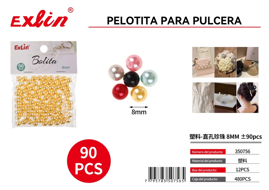 Perla para pulcera
