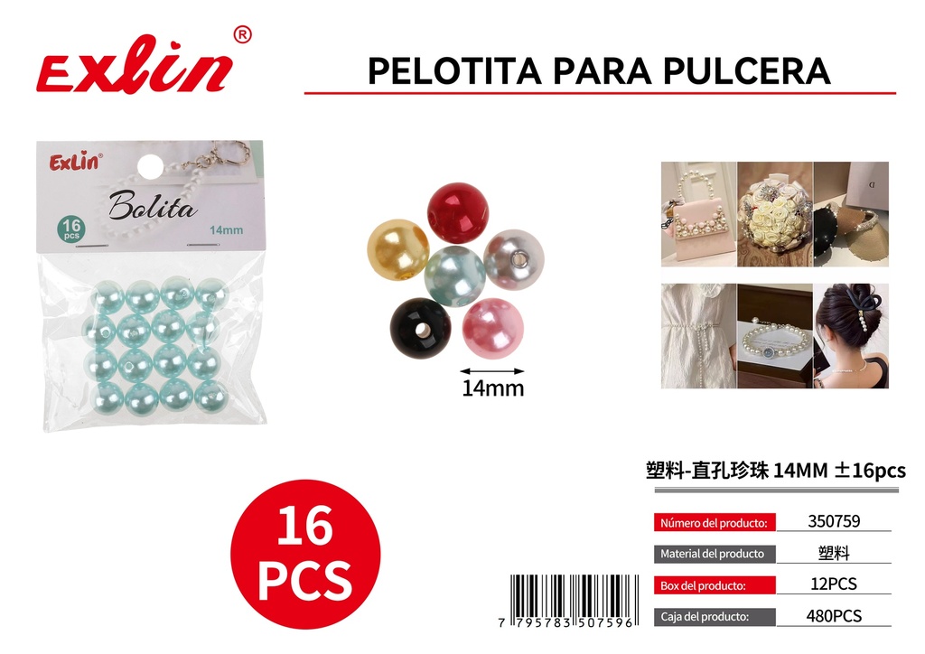 [350759] Perla para pulcera