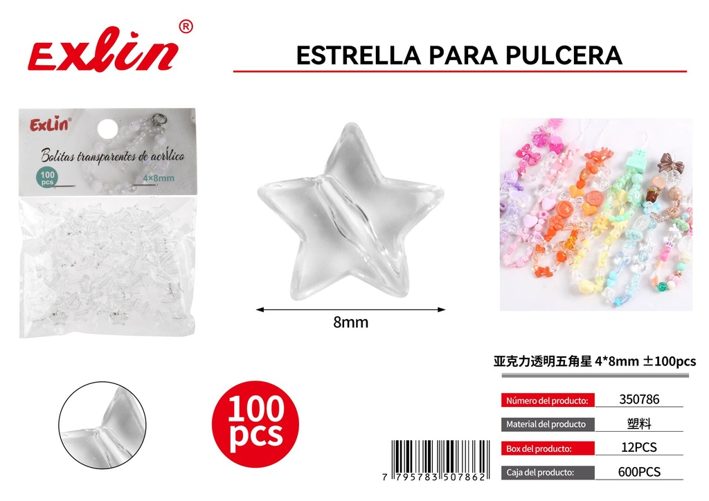 [350786] Estrella acrílica