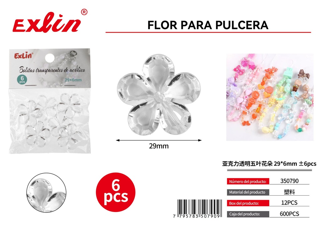 Flor acrílico