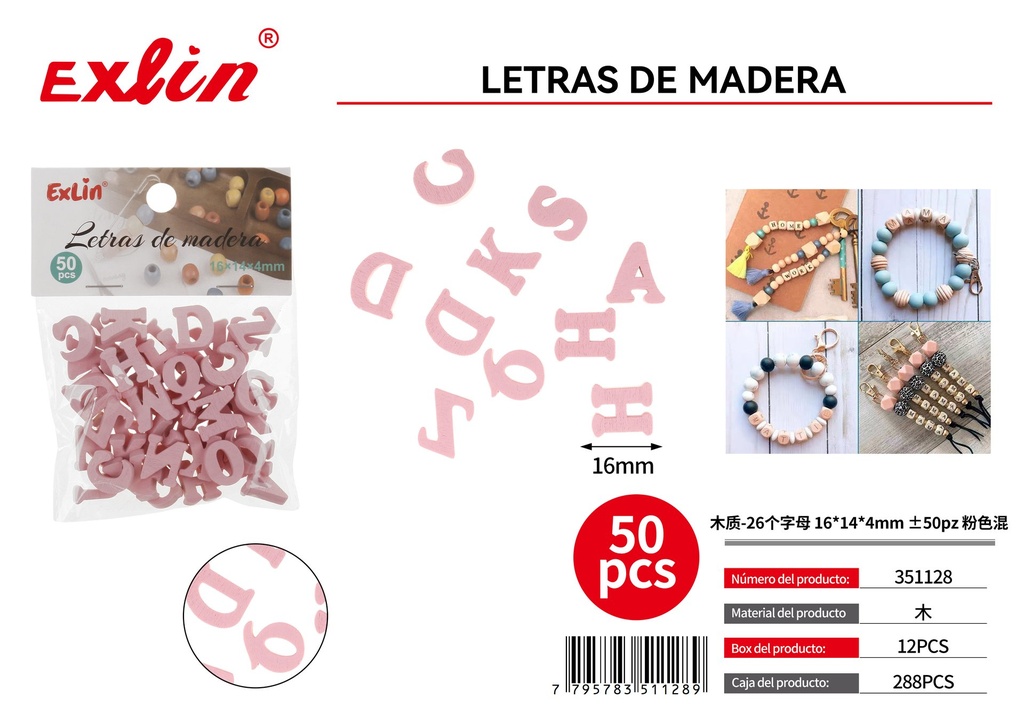 [351128] LETRAS DE MADERA