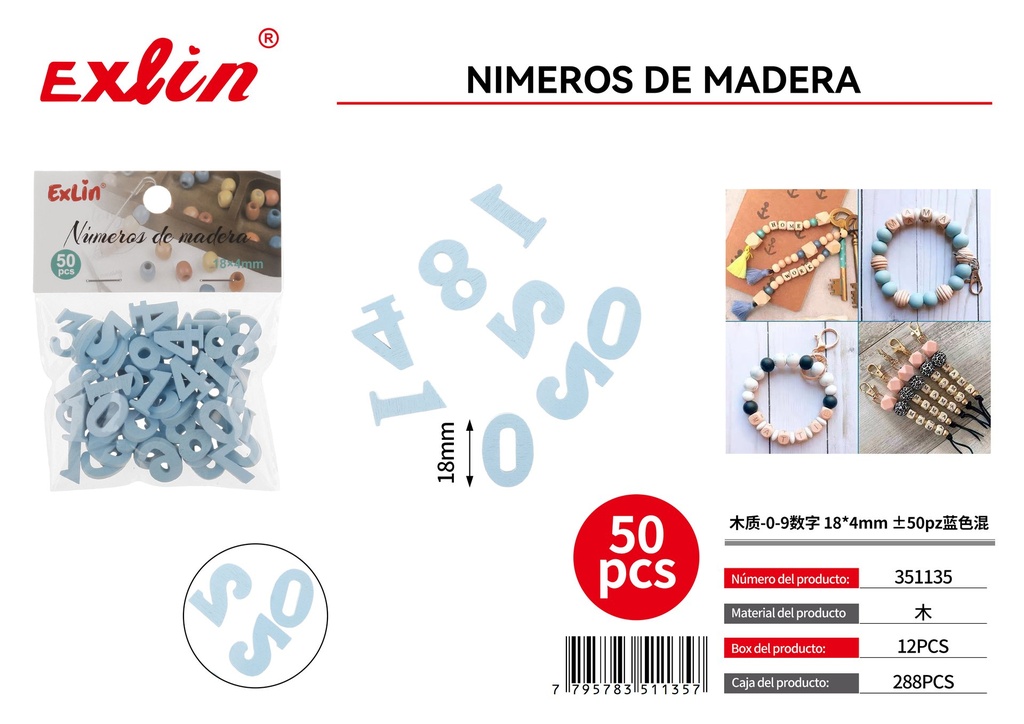 NUMEROS DE MADERA