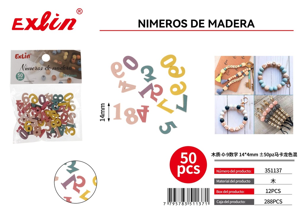 [351137] NUMEROS DE MADERA