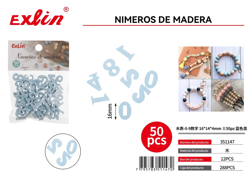 NUMEROS DE MADERA