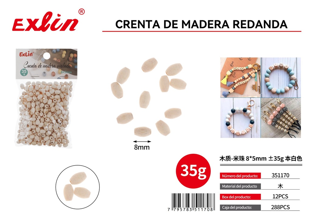 [351170] CUENTAS DE MADERA