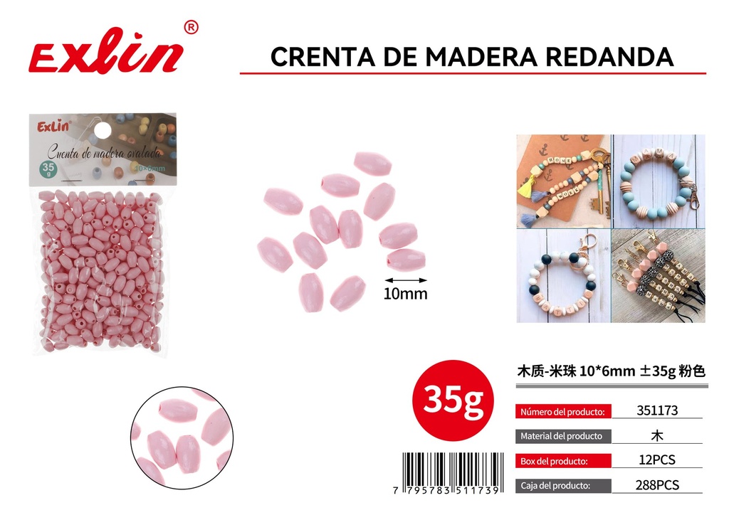 CUENTAS DE MADERA