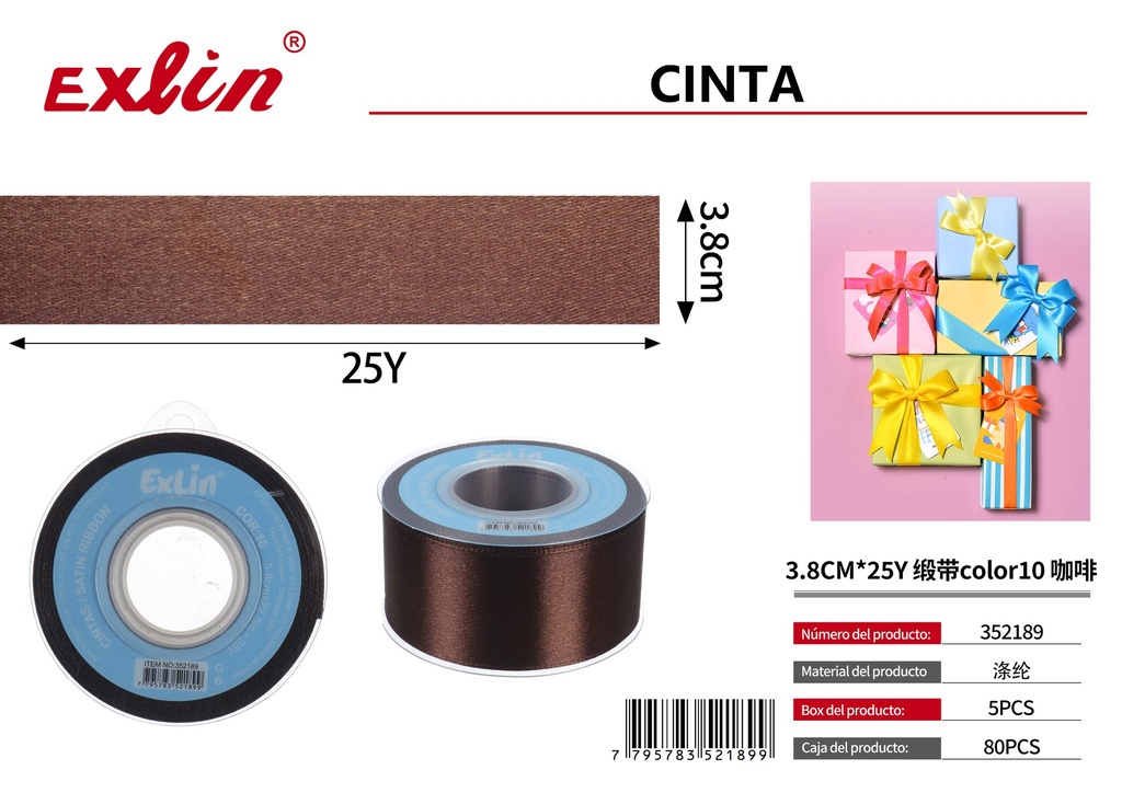 3.8CM*25Y Gift Ribbon