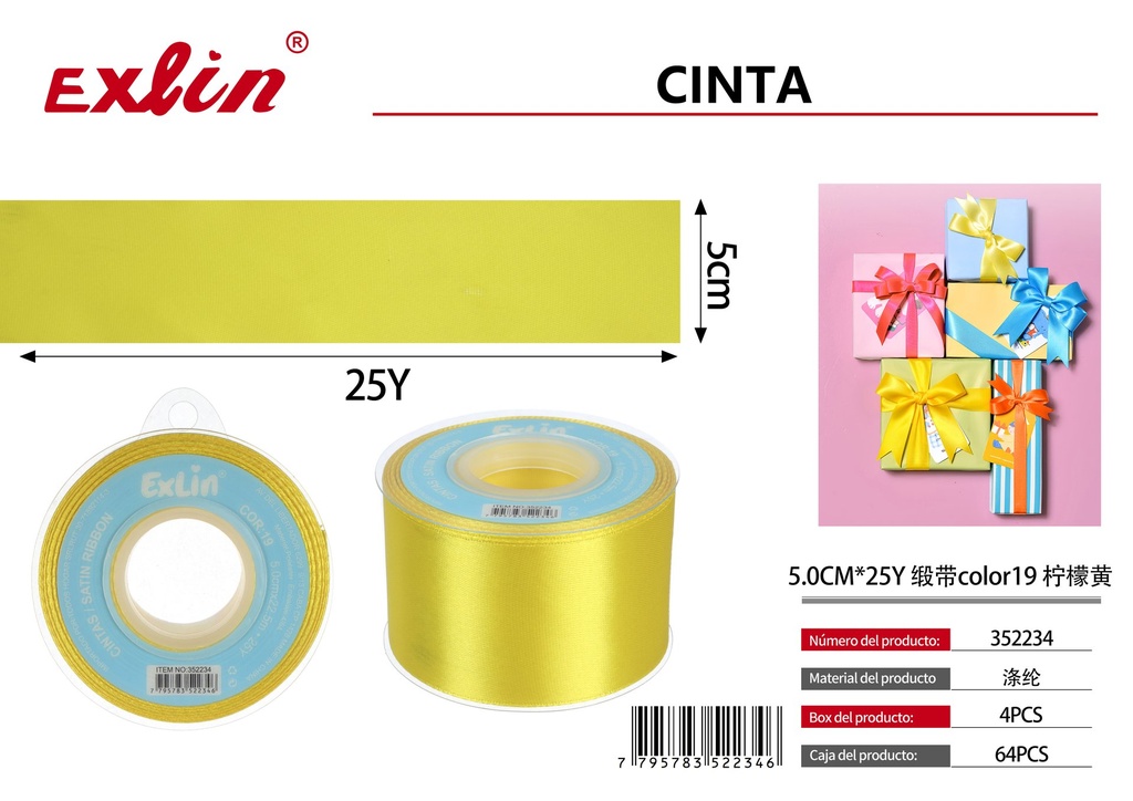 5.0CM*25Y Cinta de regalo