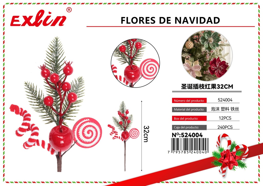 RAMAS DE DECORACION NAVIDAD