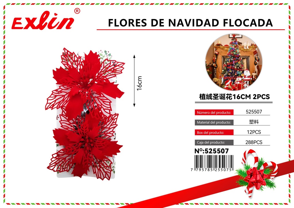 [525507] FLORES DE NAVIDAD flocada