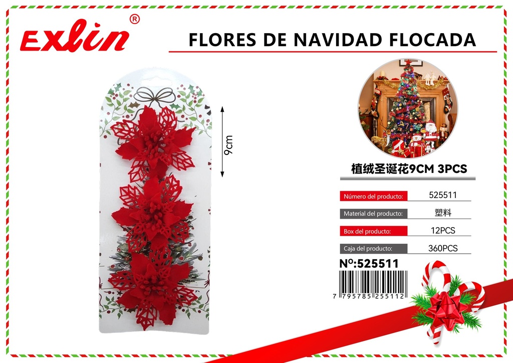 [525511] FLORES DE NAVIDAD flocada
