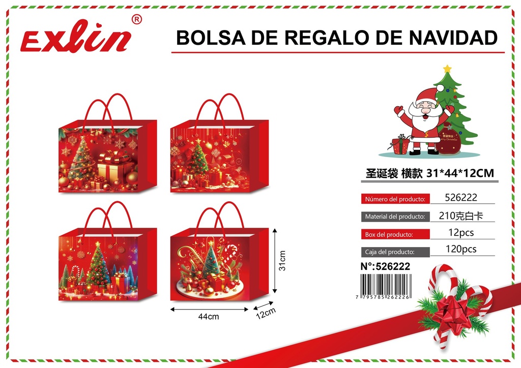 [526222] BOLSA DE REGALO DE NAVIDAD
