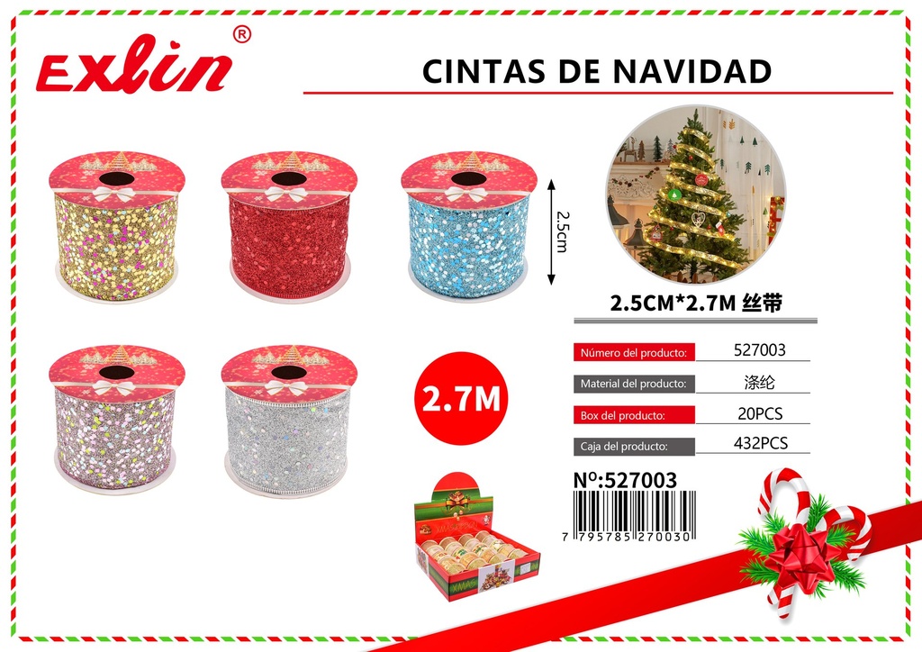 [527003] CINTAS DE NAVIDAD