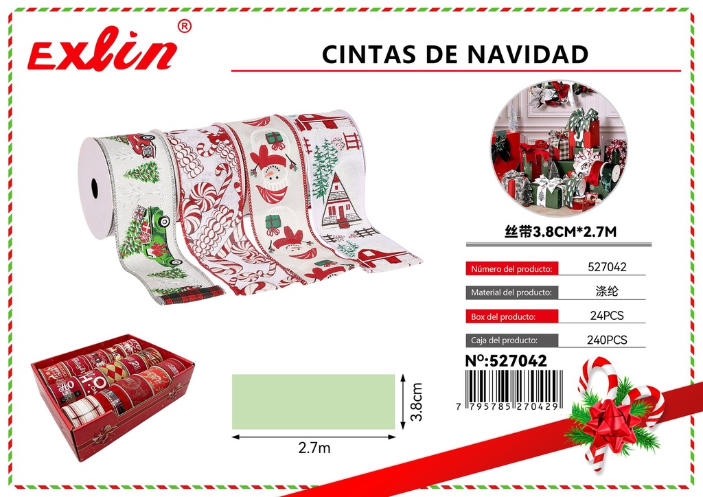 [527042] CHRISTMAS RIBBONS