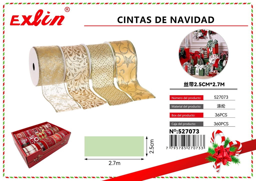 [527073] CINTAS DE NAVIDAD