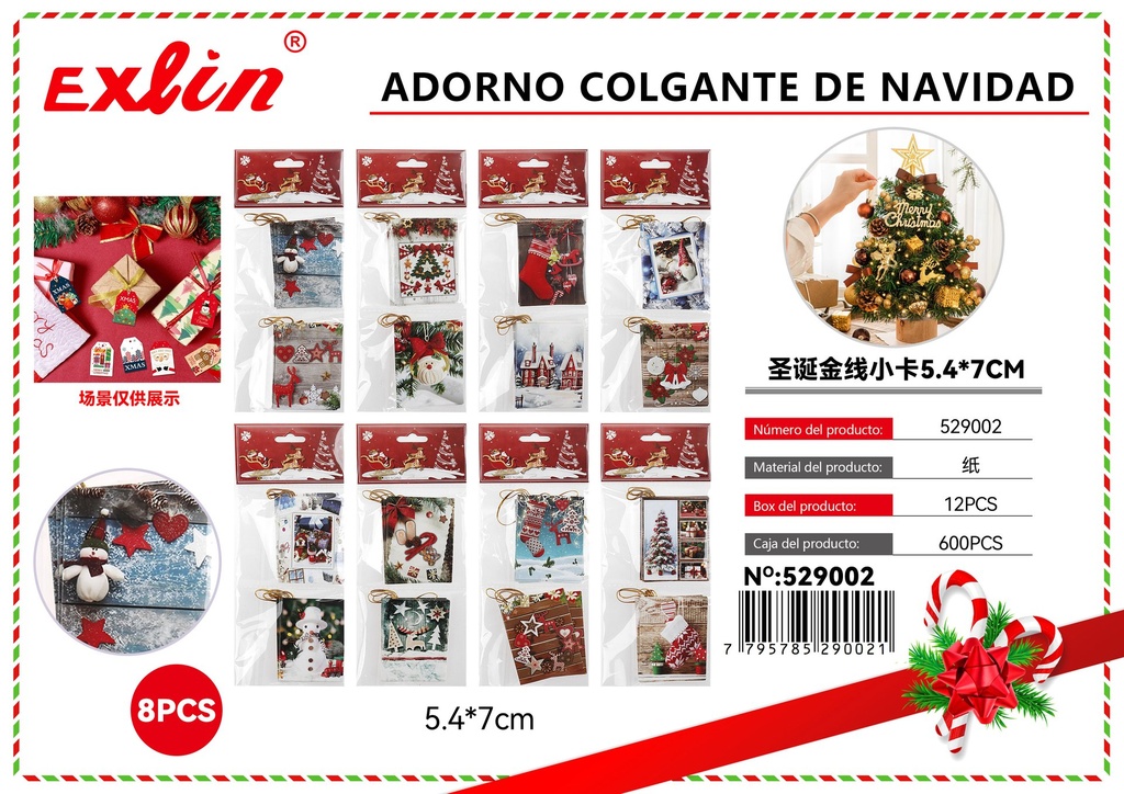 [529002] ADORNO COLGANTE DE NAVIDAD