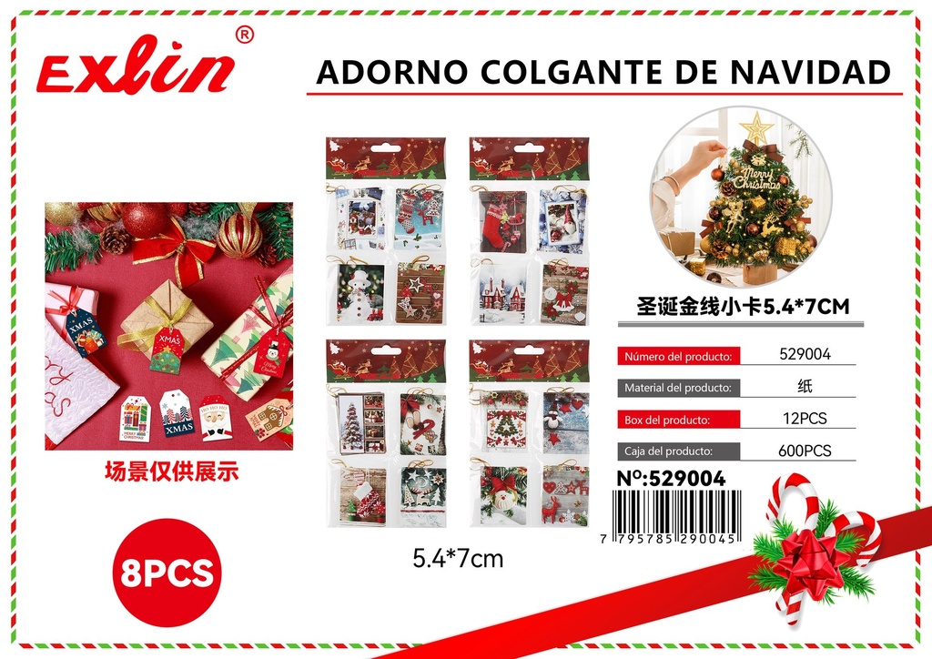 [529004] ADORNO COLGANTE DE NAVIDAD