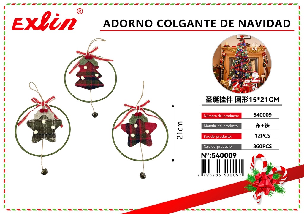 [540009] ADORNO COLGANTE DE NAVIDAD