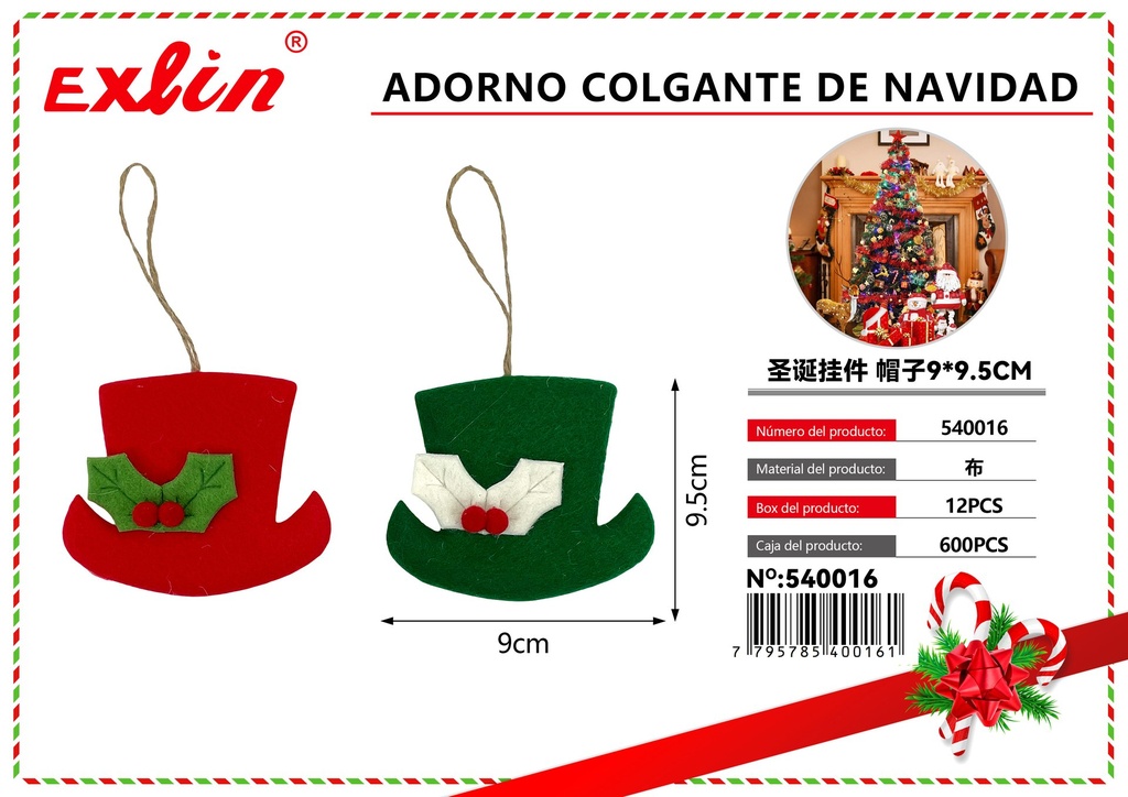 [540016] ADORNO COLGANTE DE NAVIDAD