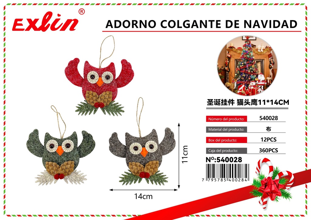 [540028] ADORNO COLGANTE DE NAVIDAD