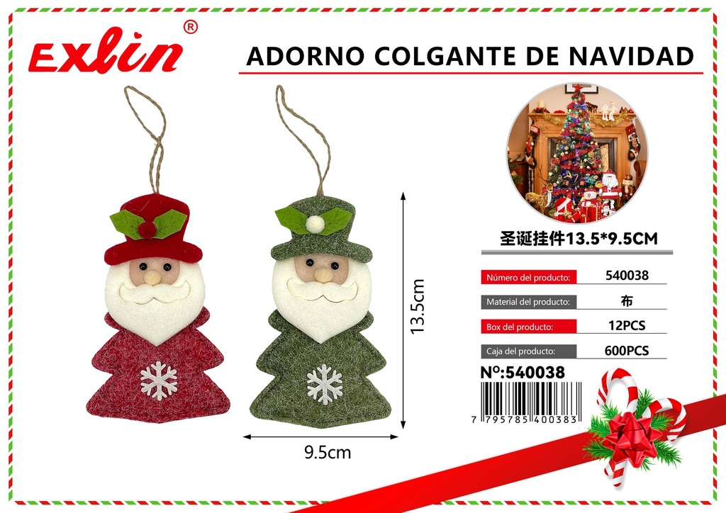 [540038] ADORNO COLGANTE DE NAVIDAD