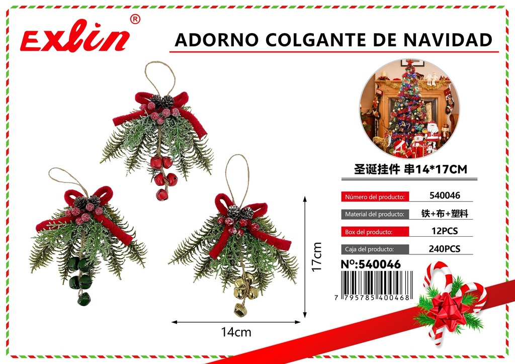 [540046] ADORNO COLGANTE DE NAVIDAD