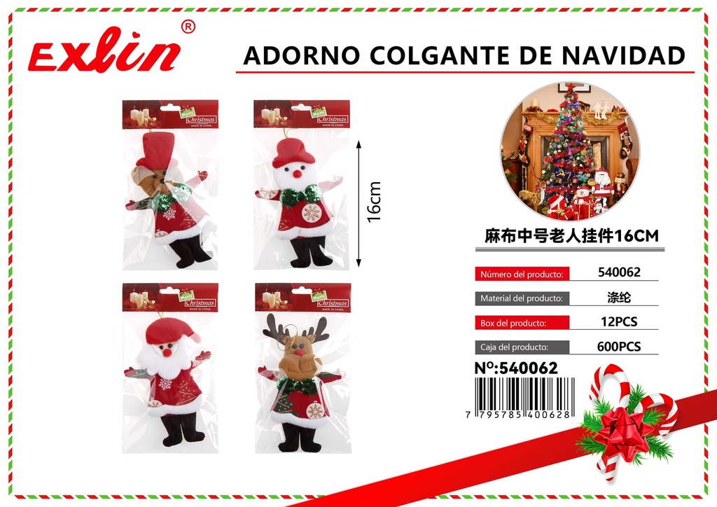 [540062] ADORNO COLGANTE DE NAVIDAD