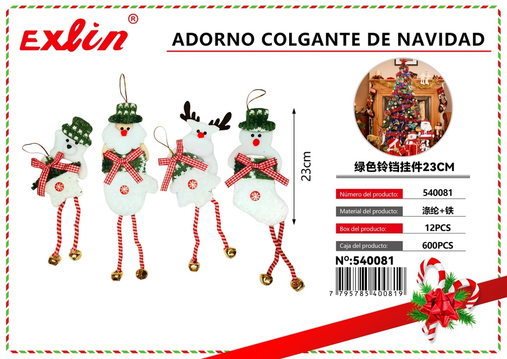 [540081] ADORNO COLGANTE DE NAVIDAD