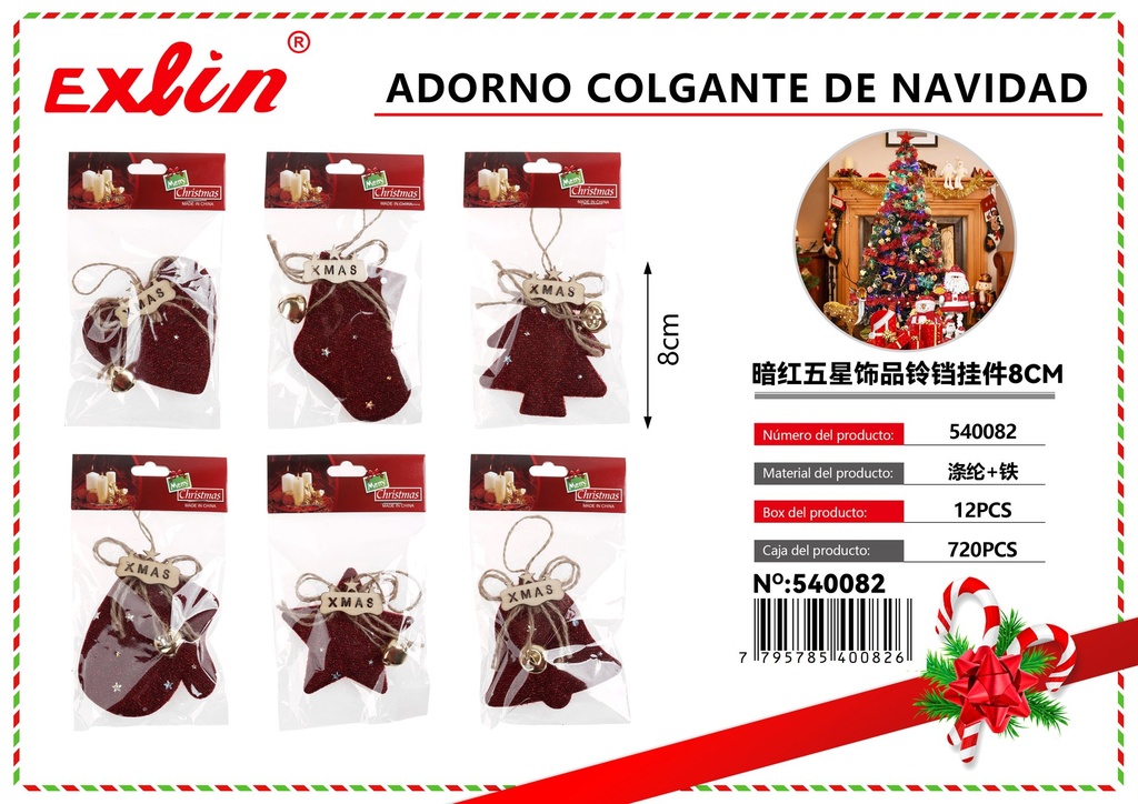 [540082] ADORNO COLGANTE DE NAVIDAD