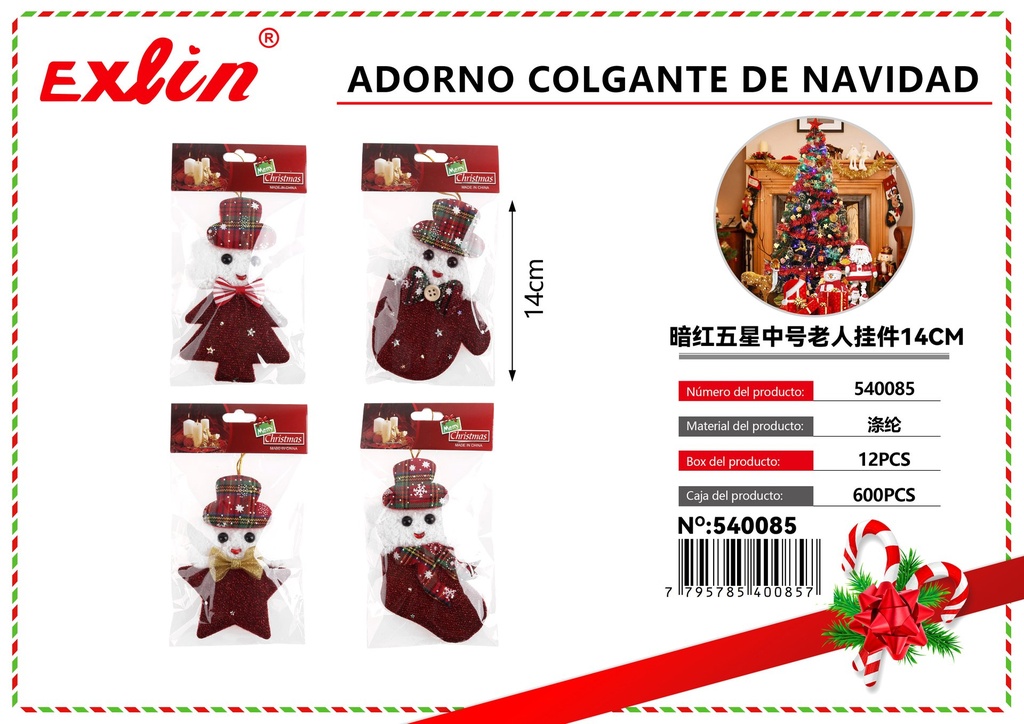 [540085] ADORNO COLGANTE DE NAVIDAD