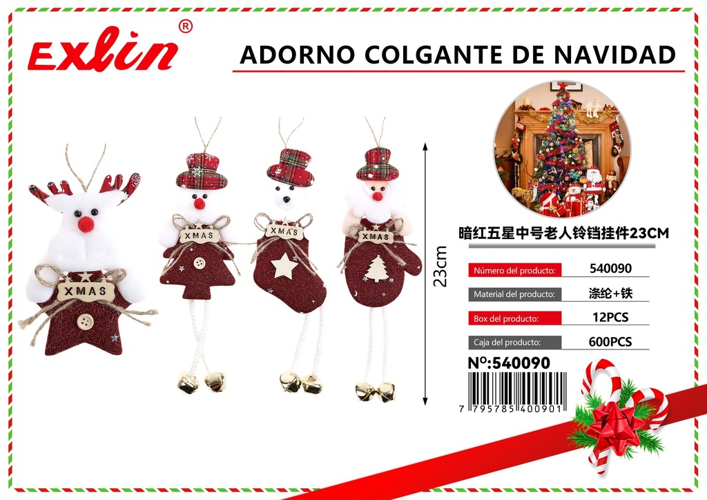 [540090] ADORNO COLGANTE DE NAVIDAD