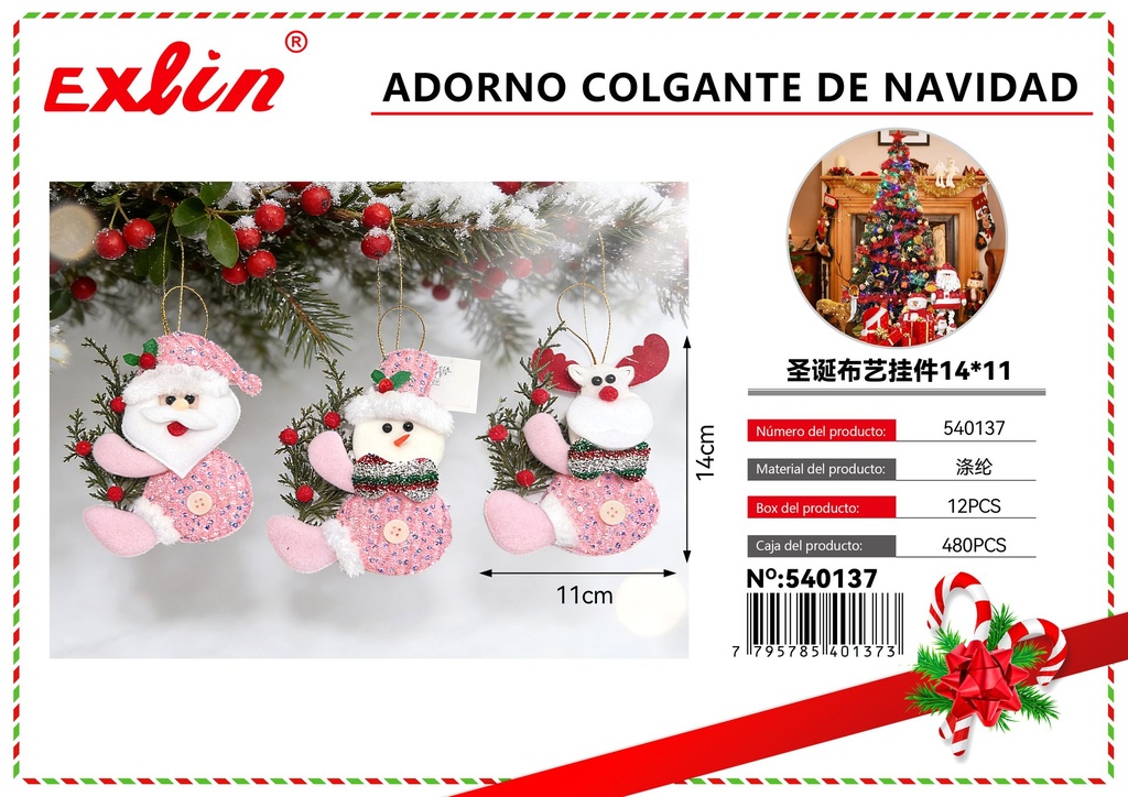 [540137] ADORNO COLGANTE DE NAVIDAD