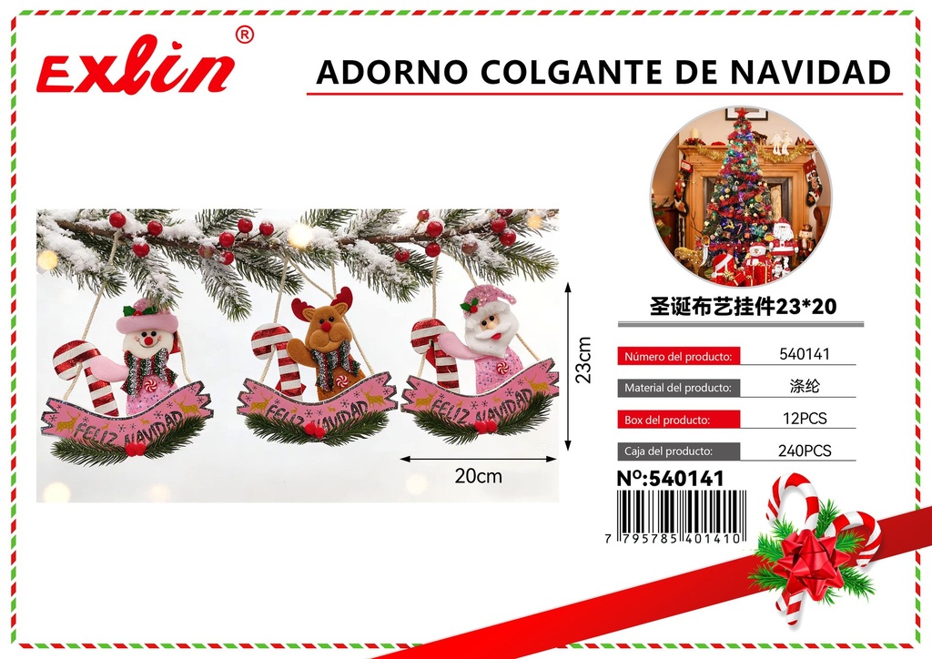 [540141] ADORNO COLGANTE DE NAVIDAD