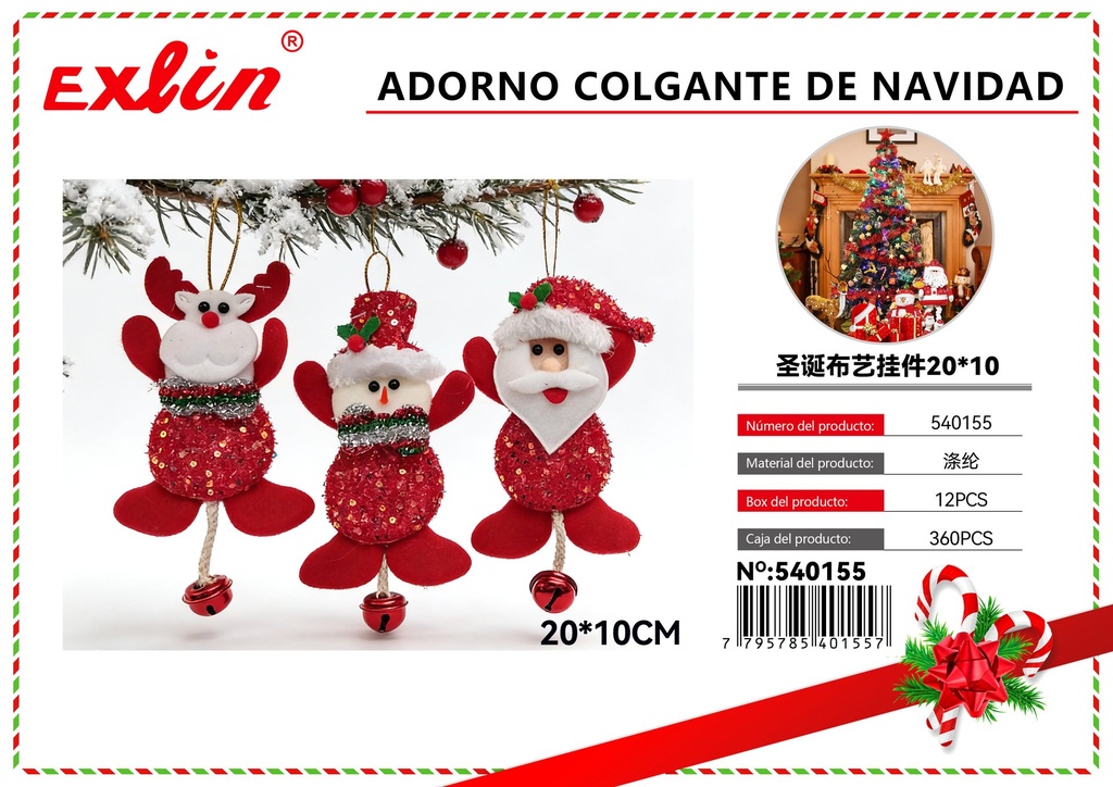 [540155] ADORNO COLGANTE DE NAVIDAD