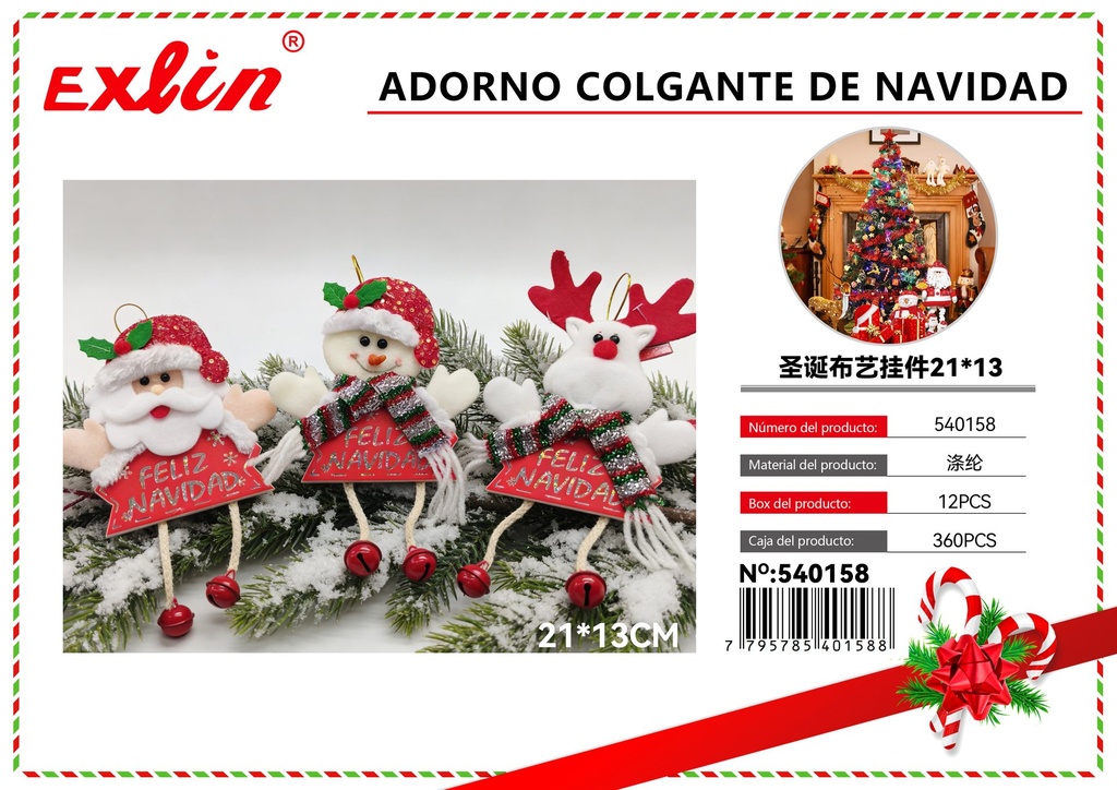 [540158] ADORNO COLGANTE DE NAVIDAD