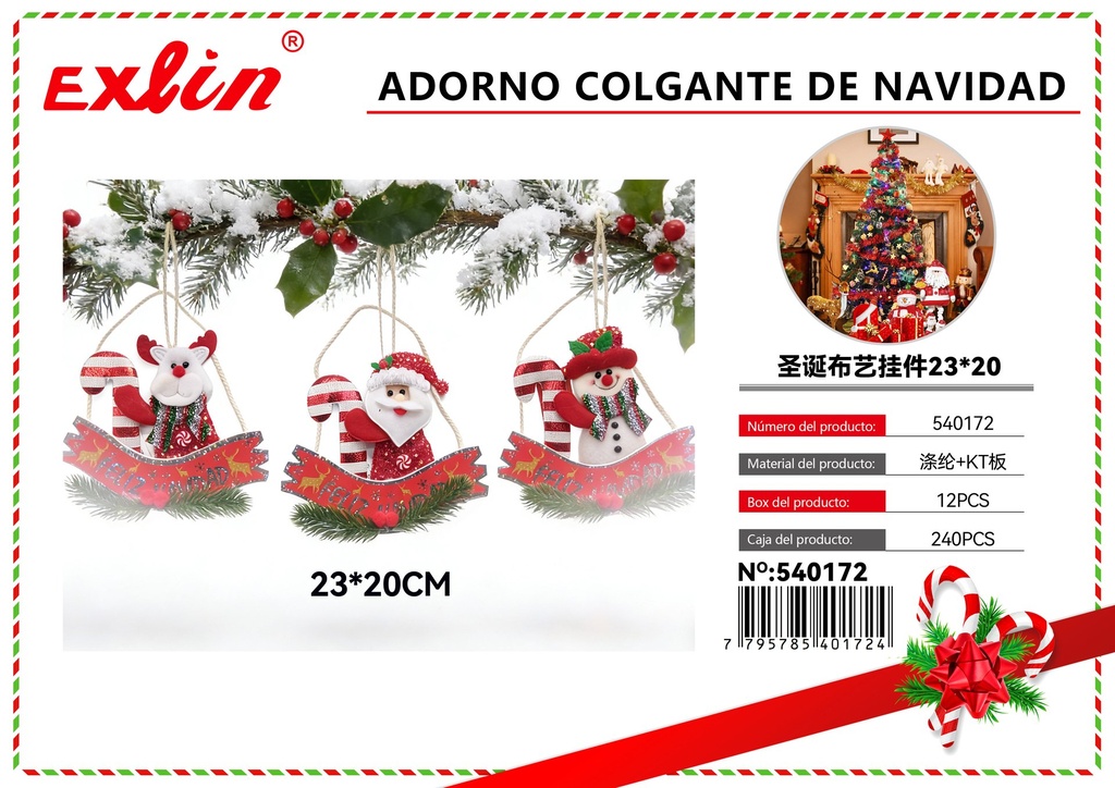 [540172] ADORNO COLGANTE DE NAVIDAD