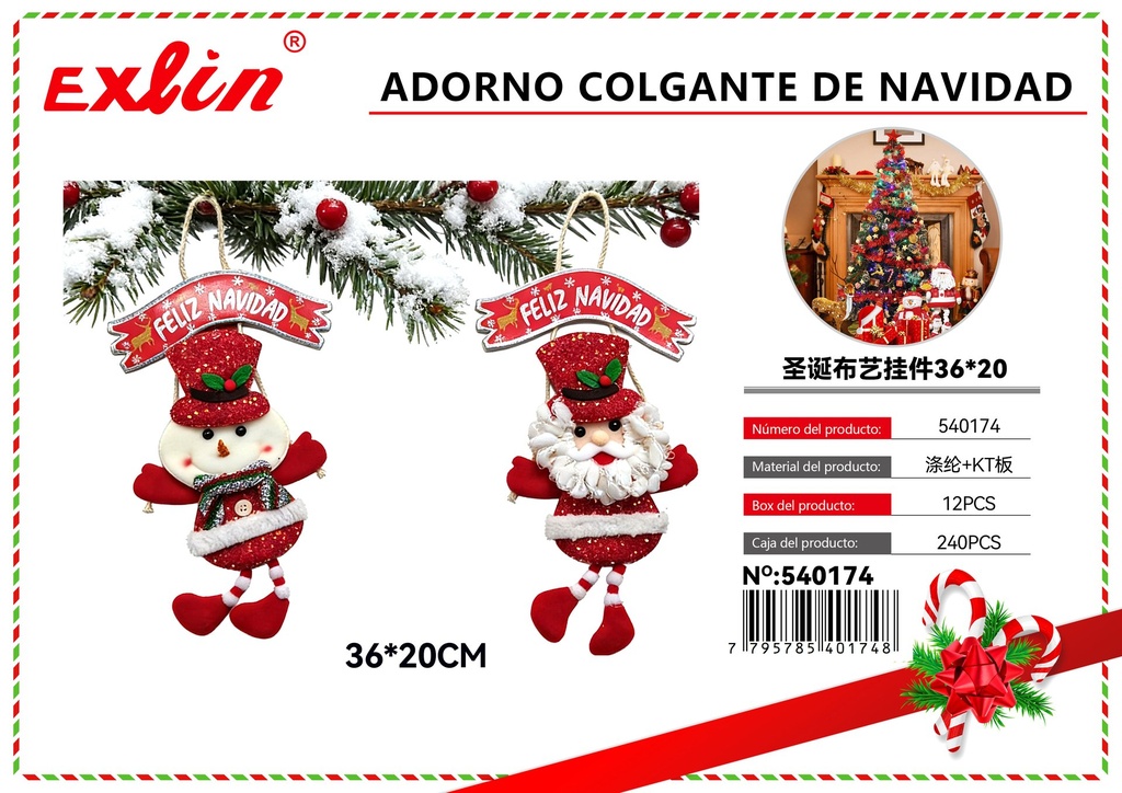 [540174] ADORNO COLGANTE DE NAVIDAD
