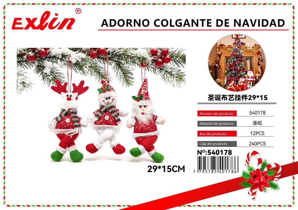 [540178] ADORNO COLGANTE DE NAVIDAD