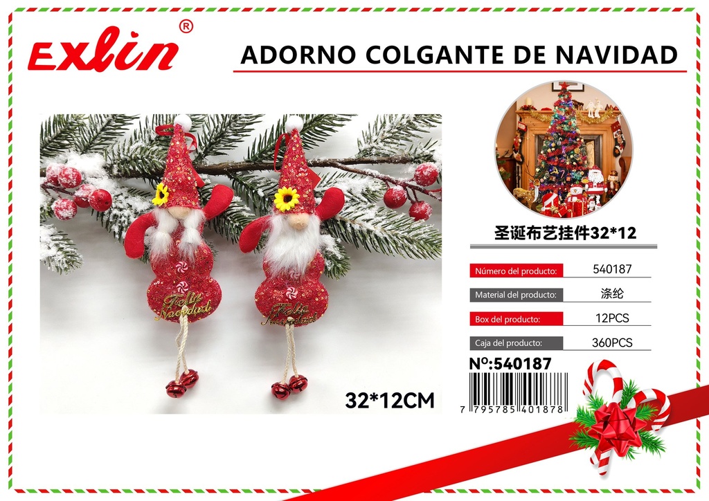 [540187] ADORNO COLGANTE DE NAVIDAD