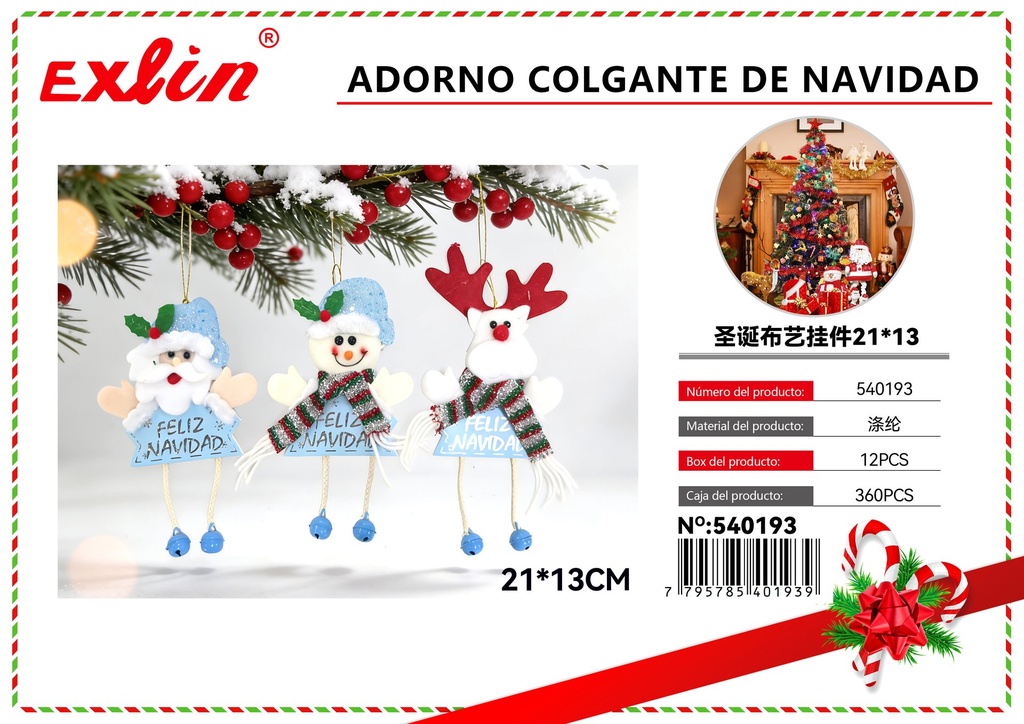 [540193] ADORNO COLGANTE DE NAVIDAD