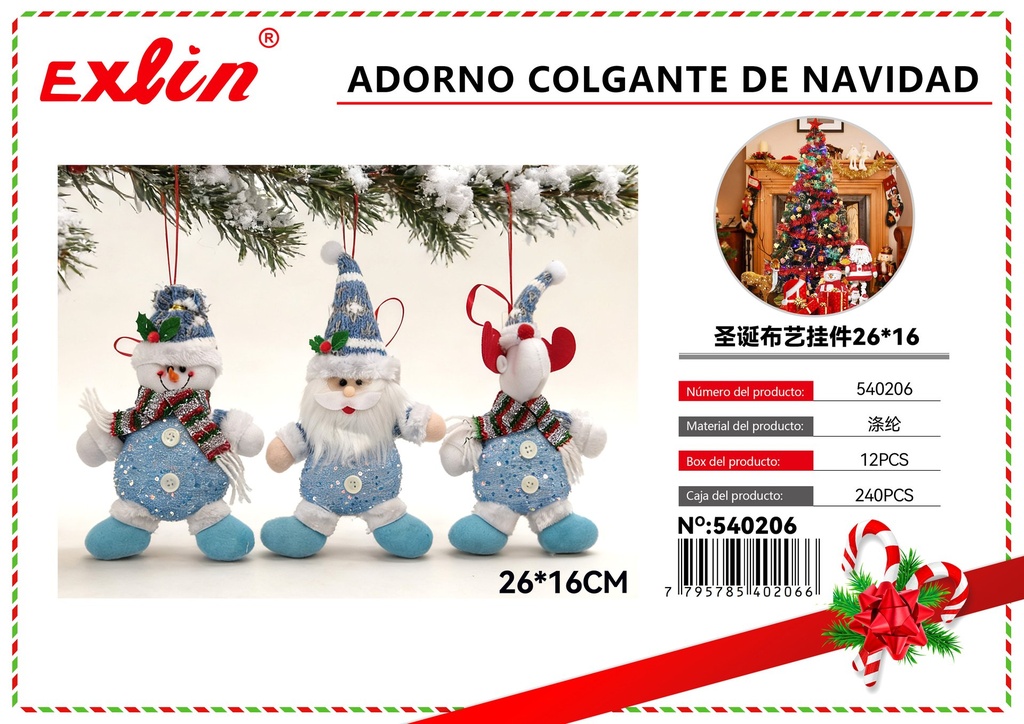 [540206] ADORNO COLGANTE DE NAVIDAD