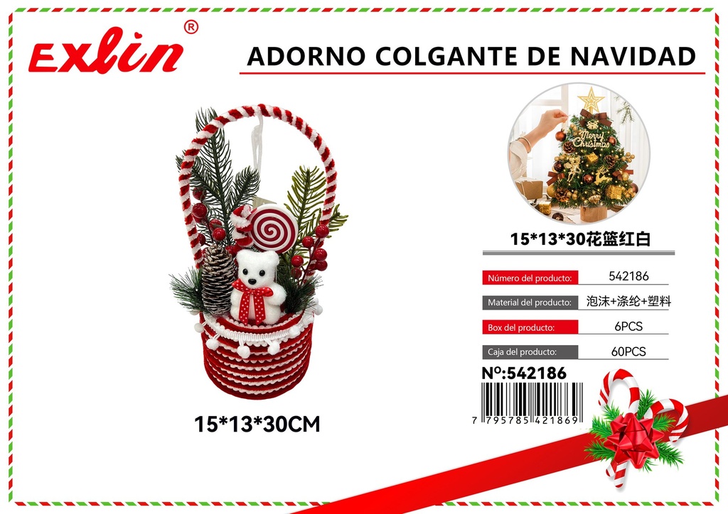 [542186] ADORNO COLGANTE DE NAVIDAD