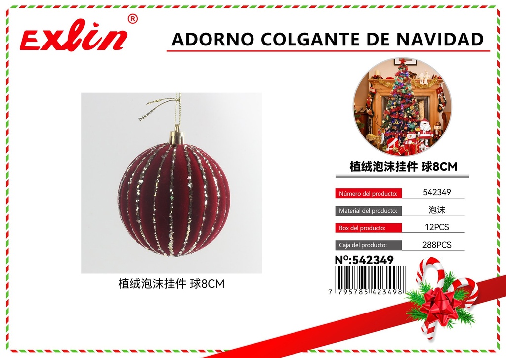 [542349] ADORNO COLGANTE DE NAVIDAD