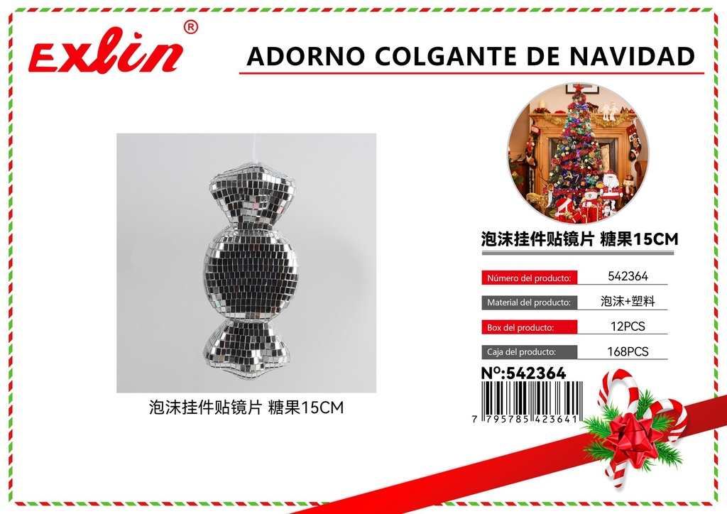 [542364] ADORNO COLGANTE DE NAVIDAD