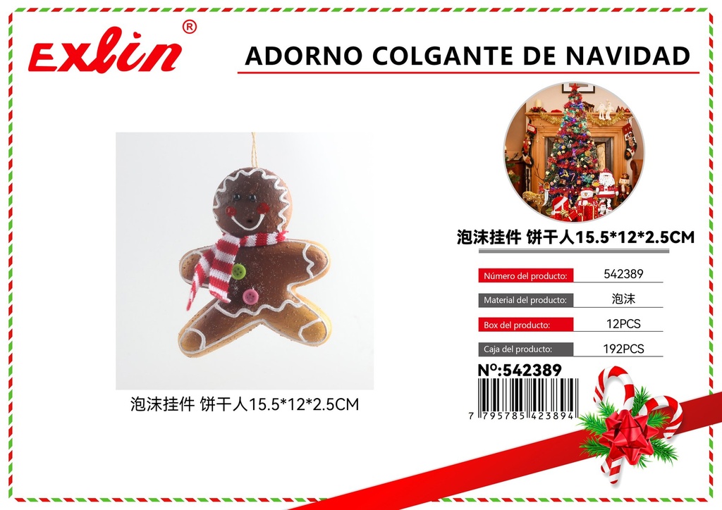 [542389] CHRISTMAS HANGING ORNAMENT