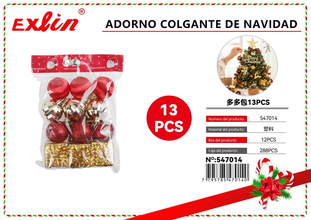 [547014] ADORNO COLGANTE DE NAVIDAD