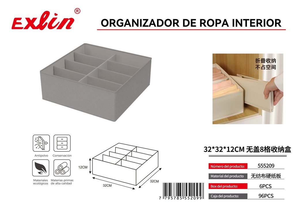 Organizador de ropa interior