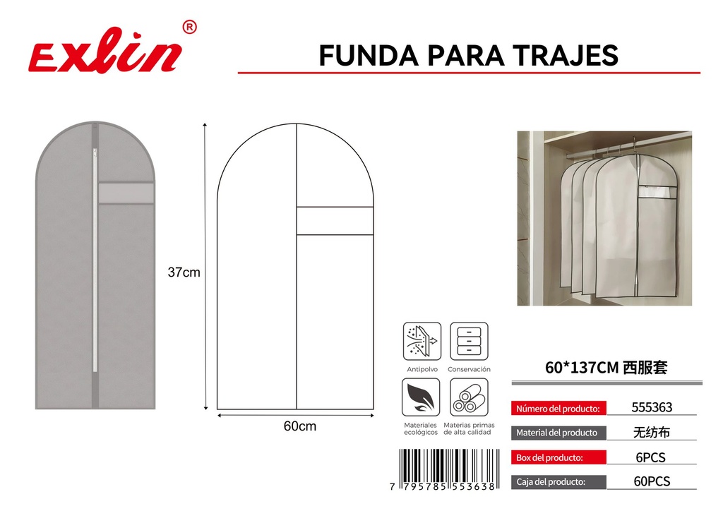 [555363] Funda para trajes