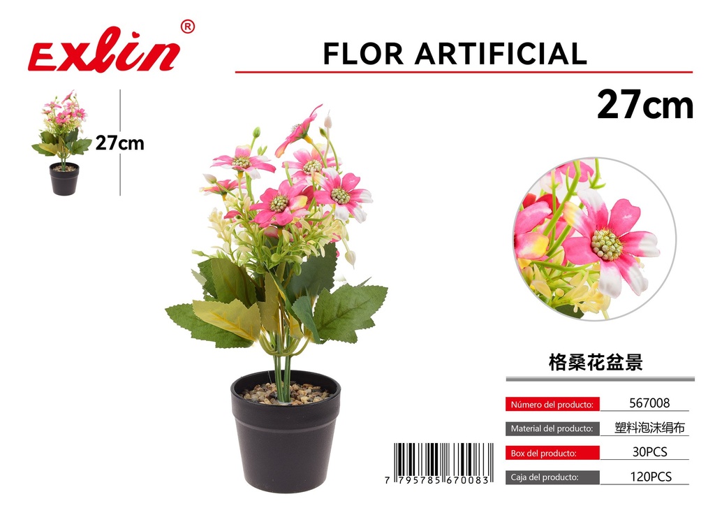 [567008] Bonsái de flores de plástico